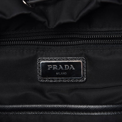 Prada Tessuto Nylon Impunturato Double Buckle Backpack Black 7 of 10