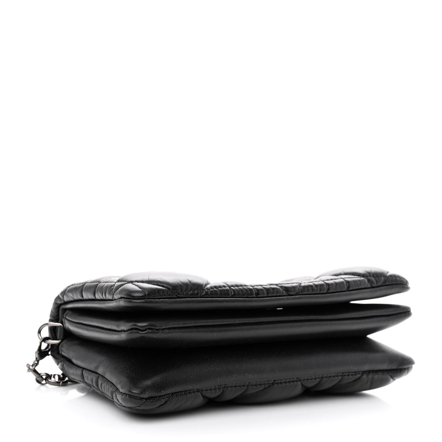 Christian Dior Calfskin Macrocannage Mini Caro Bag Black 4 of 11