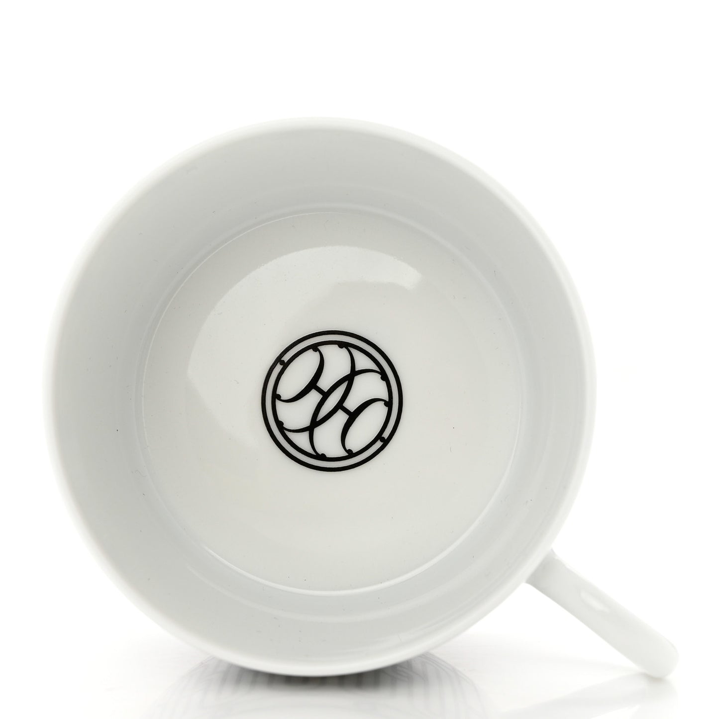 Porcelain H Deco Breakfast Cup and Saucer
