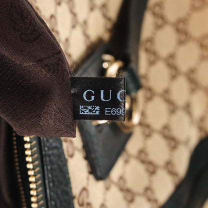 Gucci Monogram Medium Charm Top Handle Bag Green 8 of 9