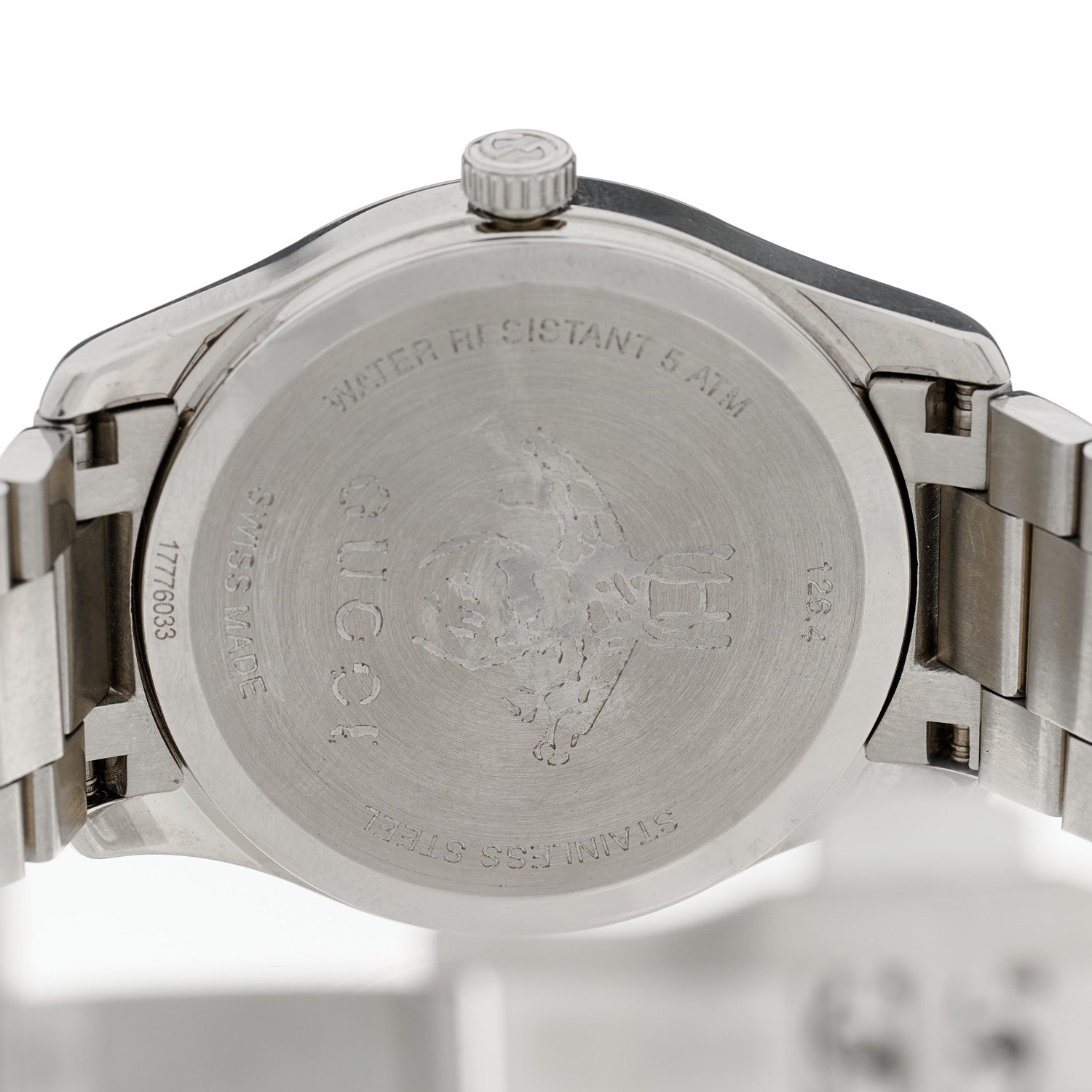 Gucci Stainless Steel 38mm G-Timeless Bee Quartz Watch Black 4 of 4