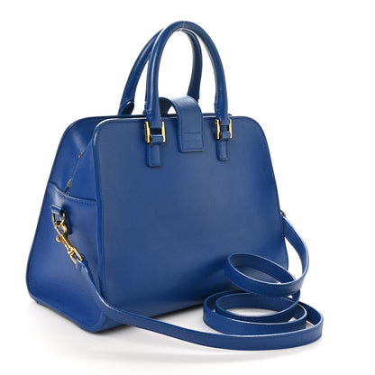 Saint Laurent Calfskin Monogram Baby Cabas Blue 3 of 11