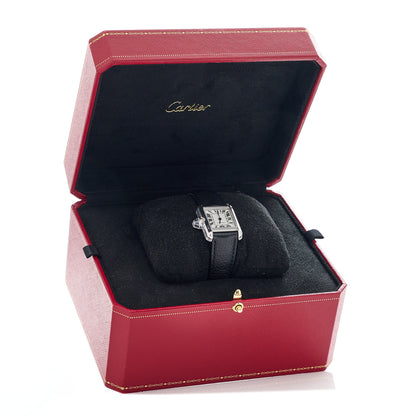 Cartier Stainless Steel Calfskin 22mm Must de Cartier Tank Quartz Watch 5 of 5