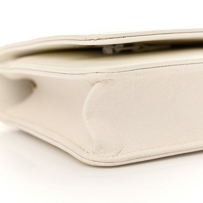Chanel Caviar Quilted Boy Wallet On Chain WOC White 10 of 14