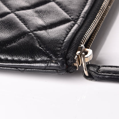 Chanel Lambskin Quilted Classic Flat Wallet Pouch Black 11 of 11