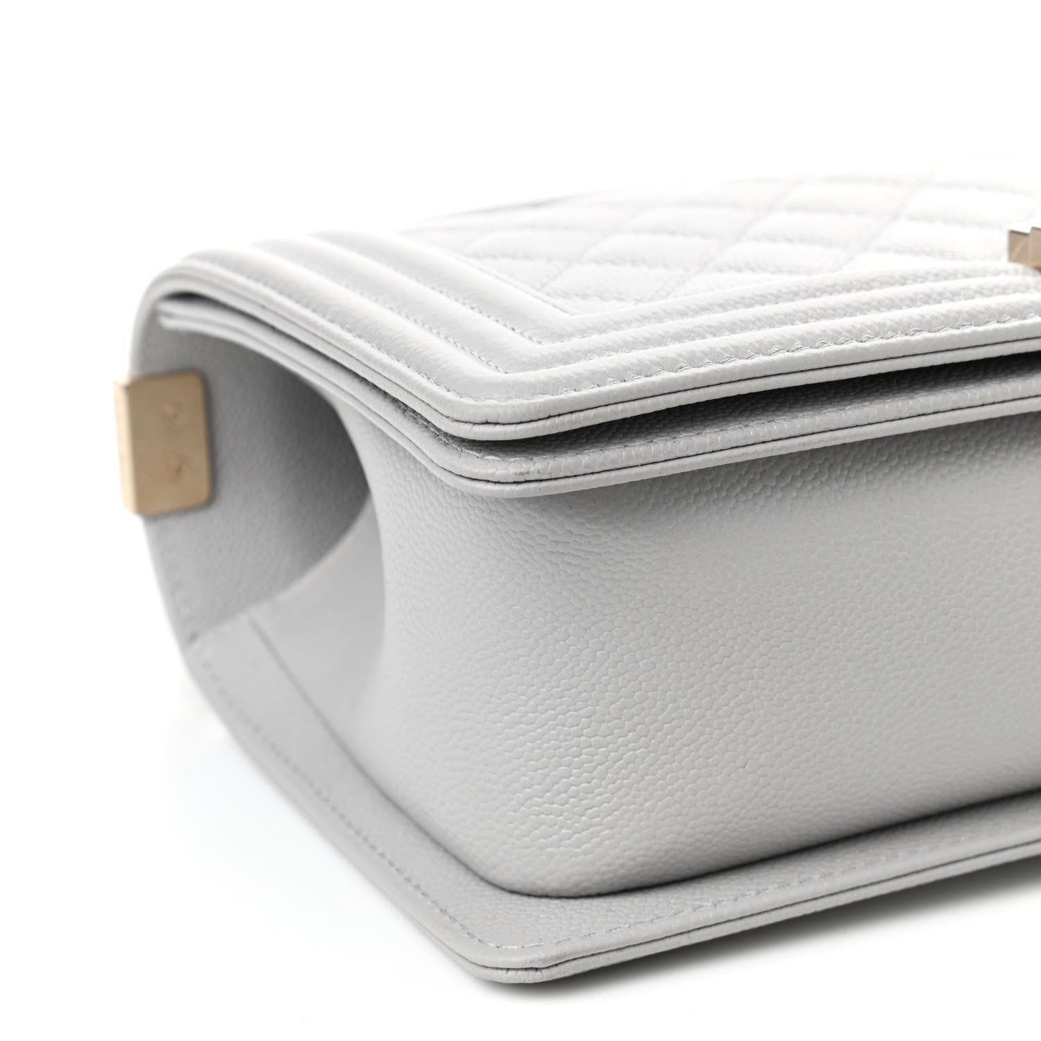 Chanel Caviar Quilted Medium Boy Flap Grey 8 of 9