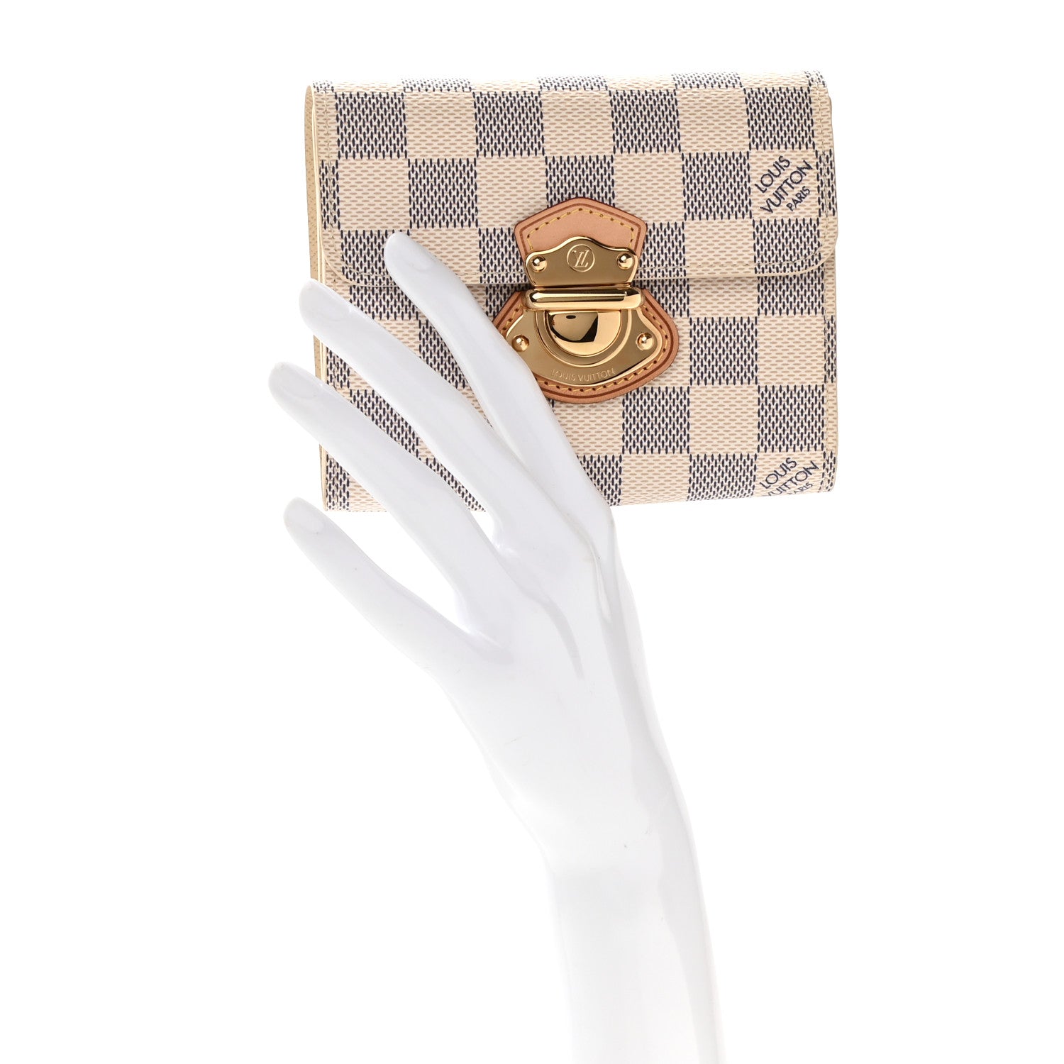 Louis Vuitton Damier Azur Joey Wallet 2 of 9