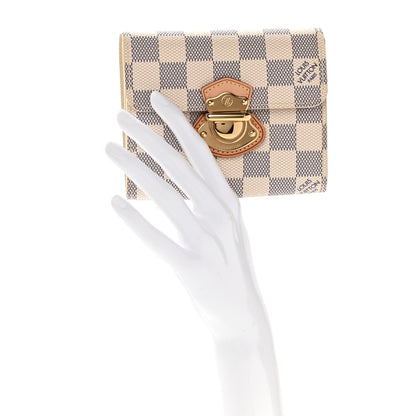 Louis Vuitton Damier Azur Joey Wallet 2 of 9
