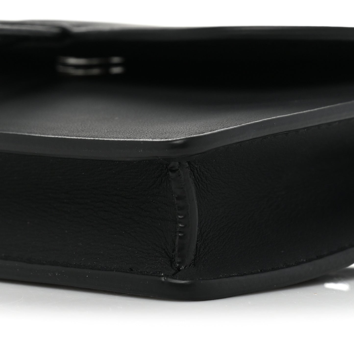 Ultra Matte Calfskin Saddle Belt Bag Black