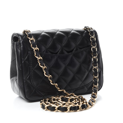 Chanel Lambskin Quilted Mini Square Flap Black 3 of 12