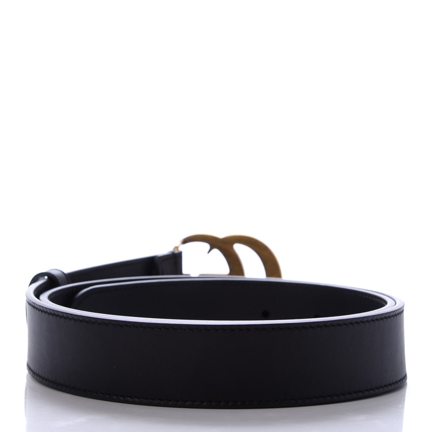 Gucci Calfskin Double G 30mm Belt 85 34 Black 2 of 4