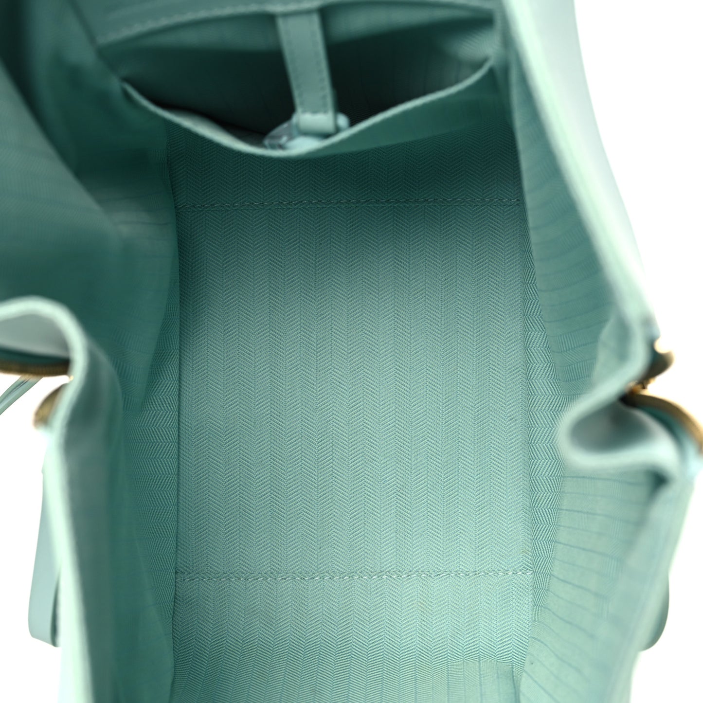 Satin Calfskin Compact Hammock Shoulder Bag Celadon Glaze