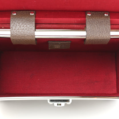 Gucci GG Supreme Monogram Globe-Trotter Beauty Case Brown 5 of 17