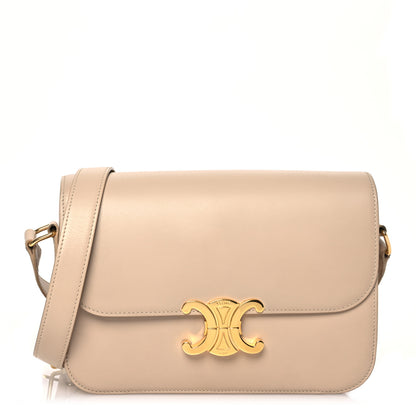 Celine Shiny Calfskin Medium Triomphe Nude 1 of 19