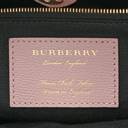 Burberry Derby Calfskin House Check Medium Banner Tote Pale Orchid 7 of 15