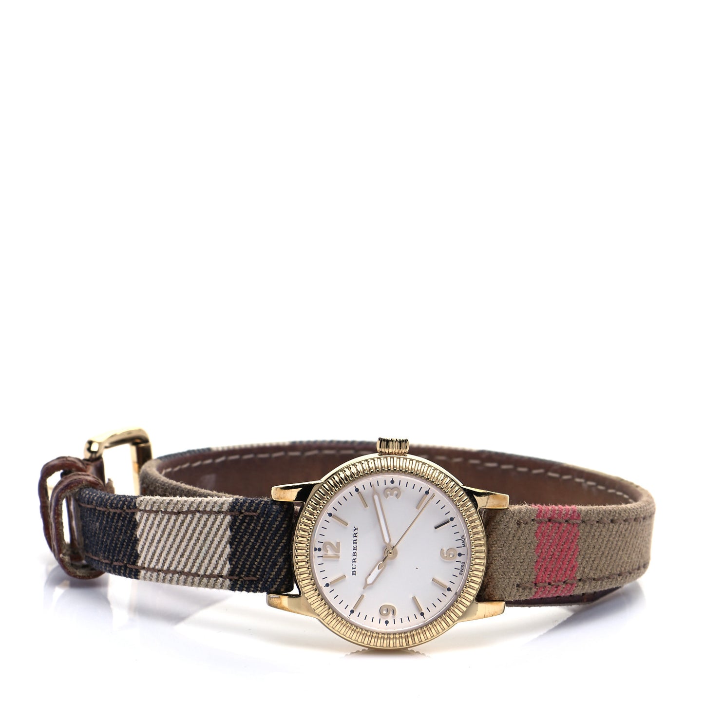 Stainless Steel Calfskin 30mm Double Wrap Quartz Watch BU7851
