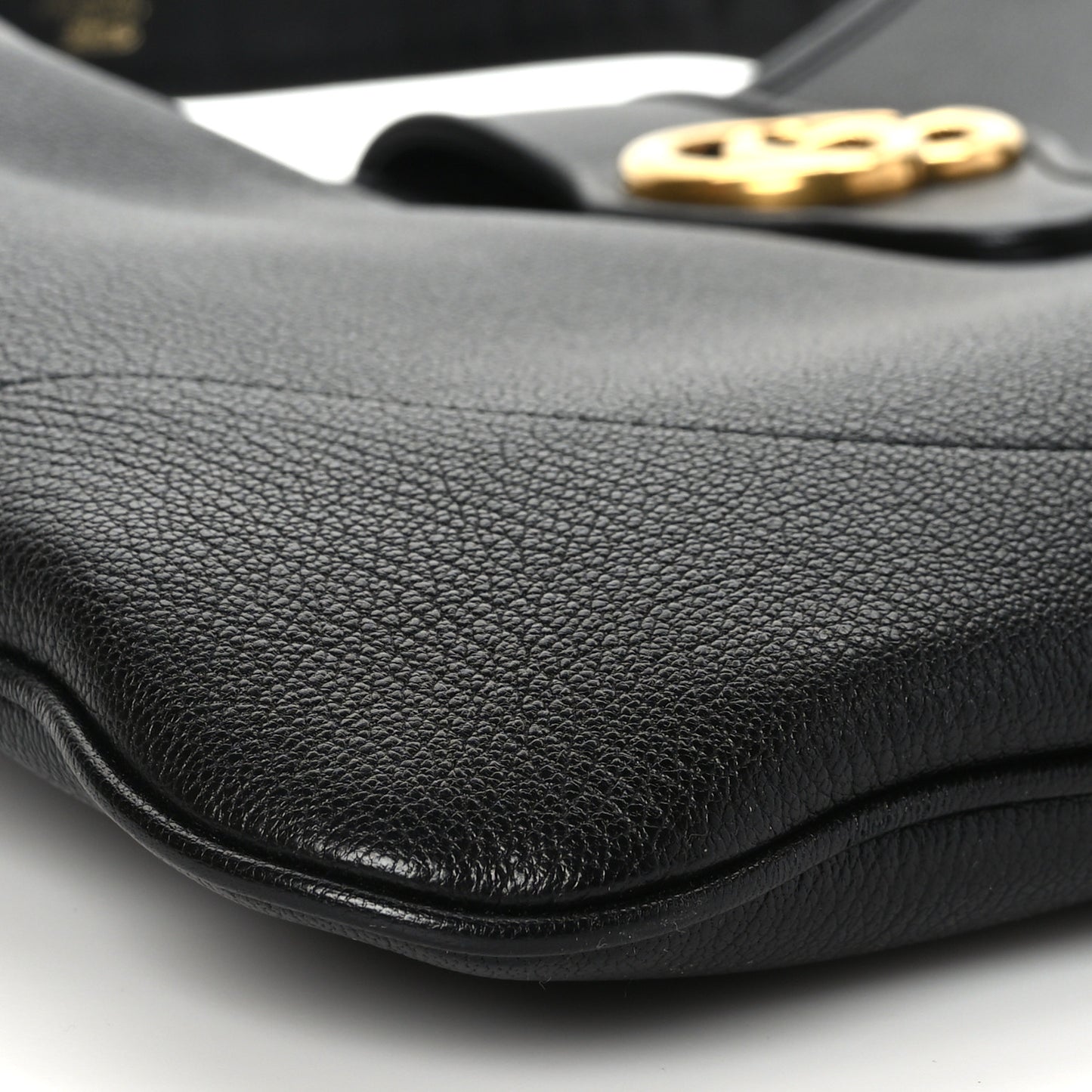 Goatskin Large Aphrodite Shoulder Bag Black