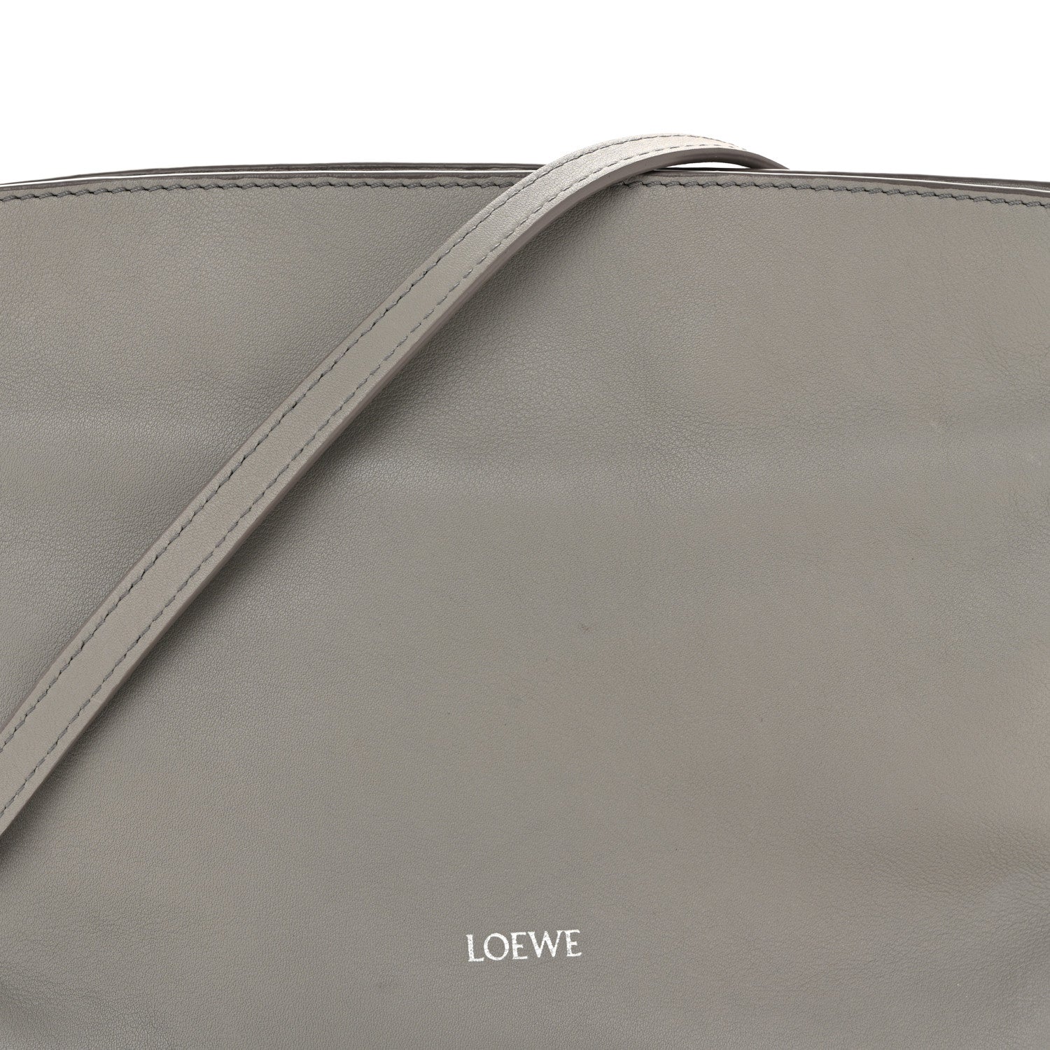 Loewe Calfskin Mini Flamenco Knot Clutch Pearl Grey 8 of 12