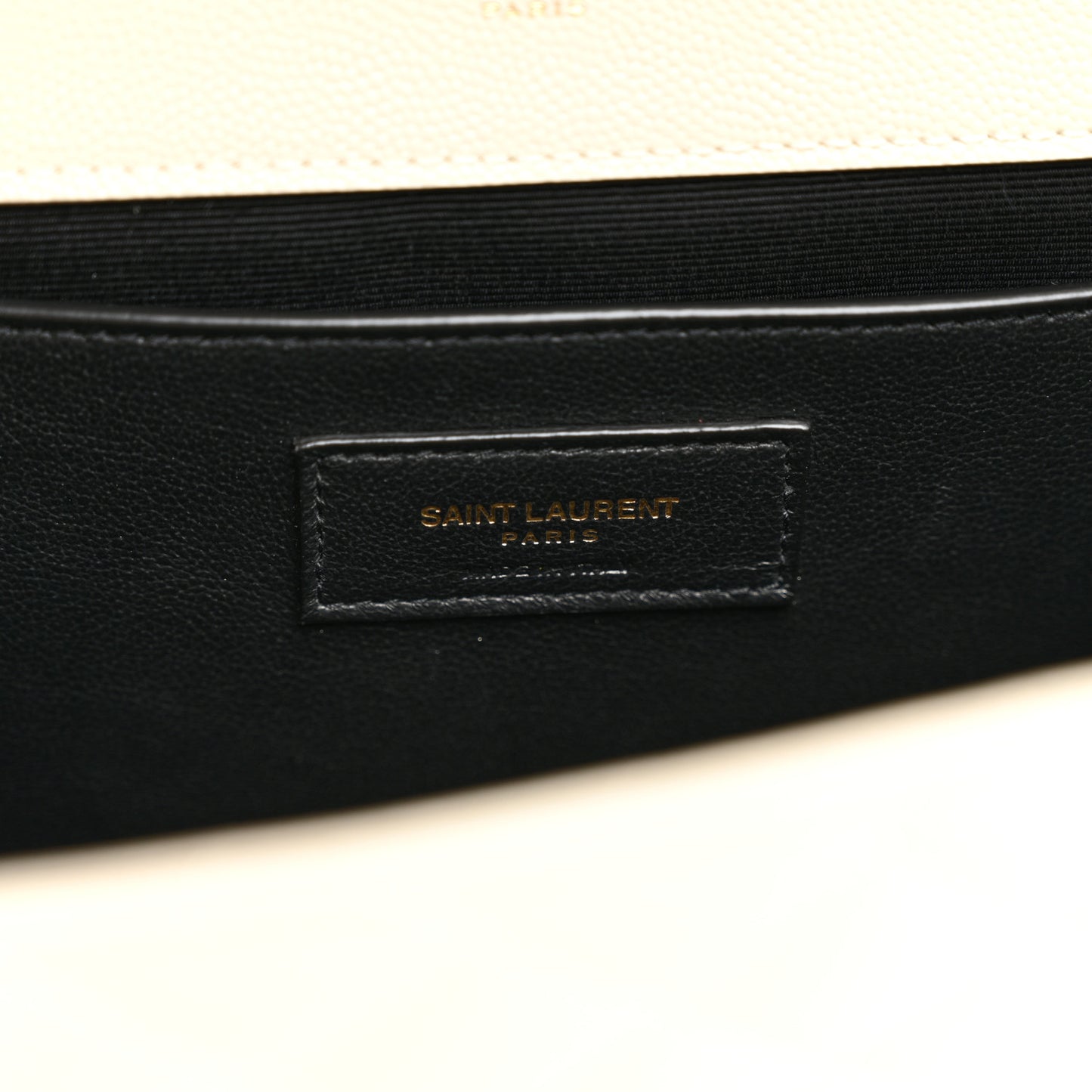 Grain De Poudre Textured Mixed Matelasse Medium Triquilt Monogram Satchel Crema Soft