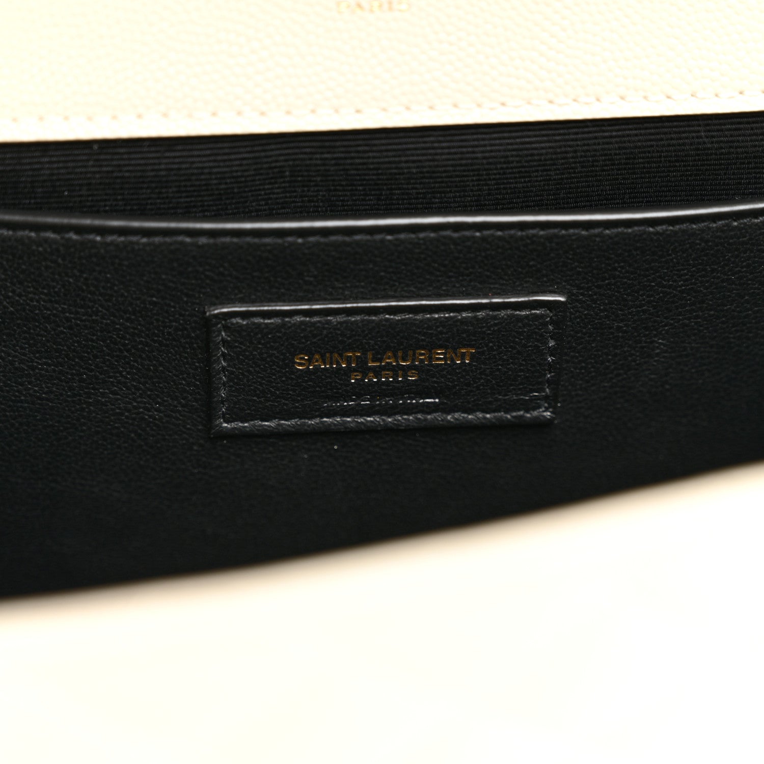 Saint Laurent Grain De Poudre Textured Mixed Matelasse Medium Triquilt Monogram Satchel Crema Soft 7 of 11