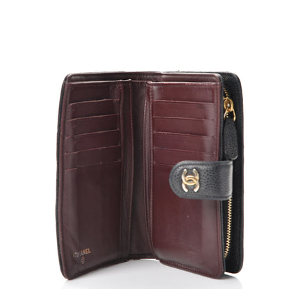 Chanel Caviar Quilted Zipped Pocket Wallet Black 5 of 17