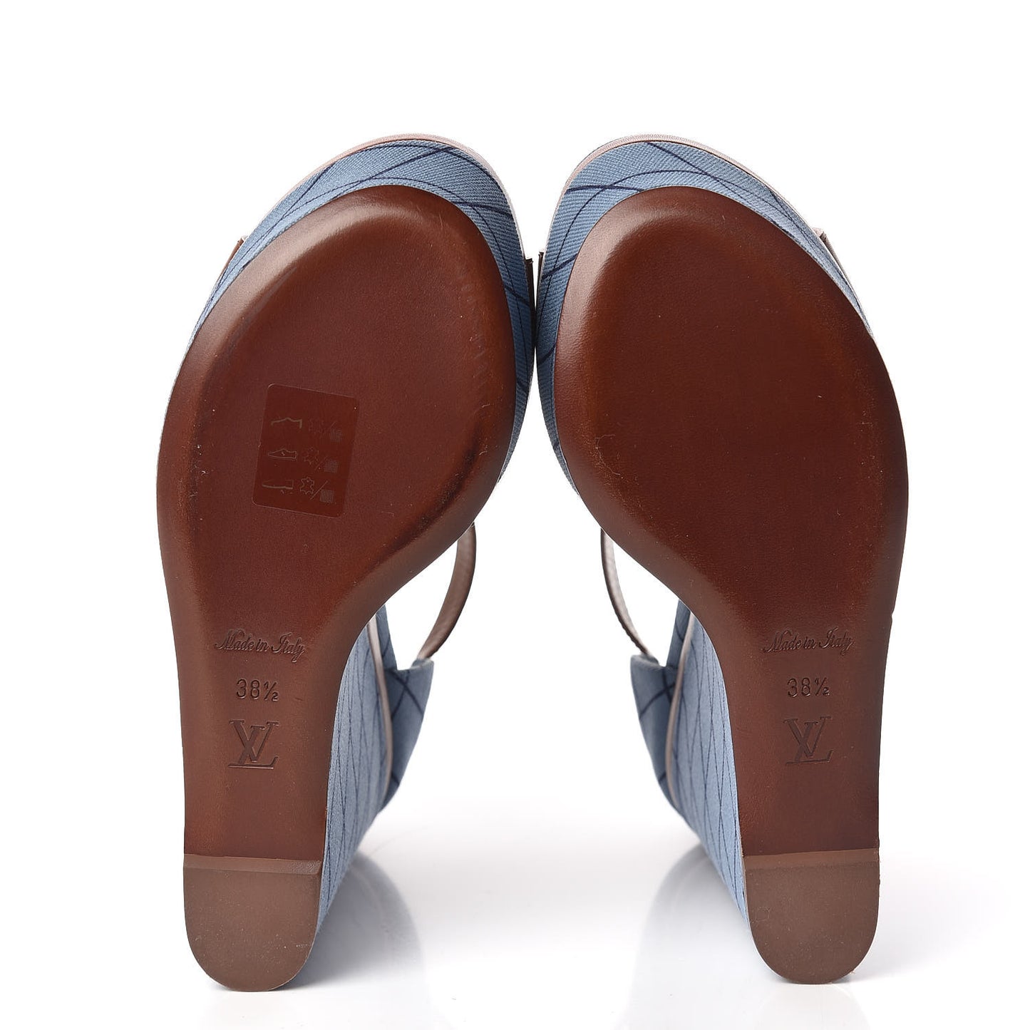 Denim Malletage Blossom Wedge Sandal 38.5