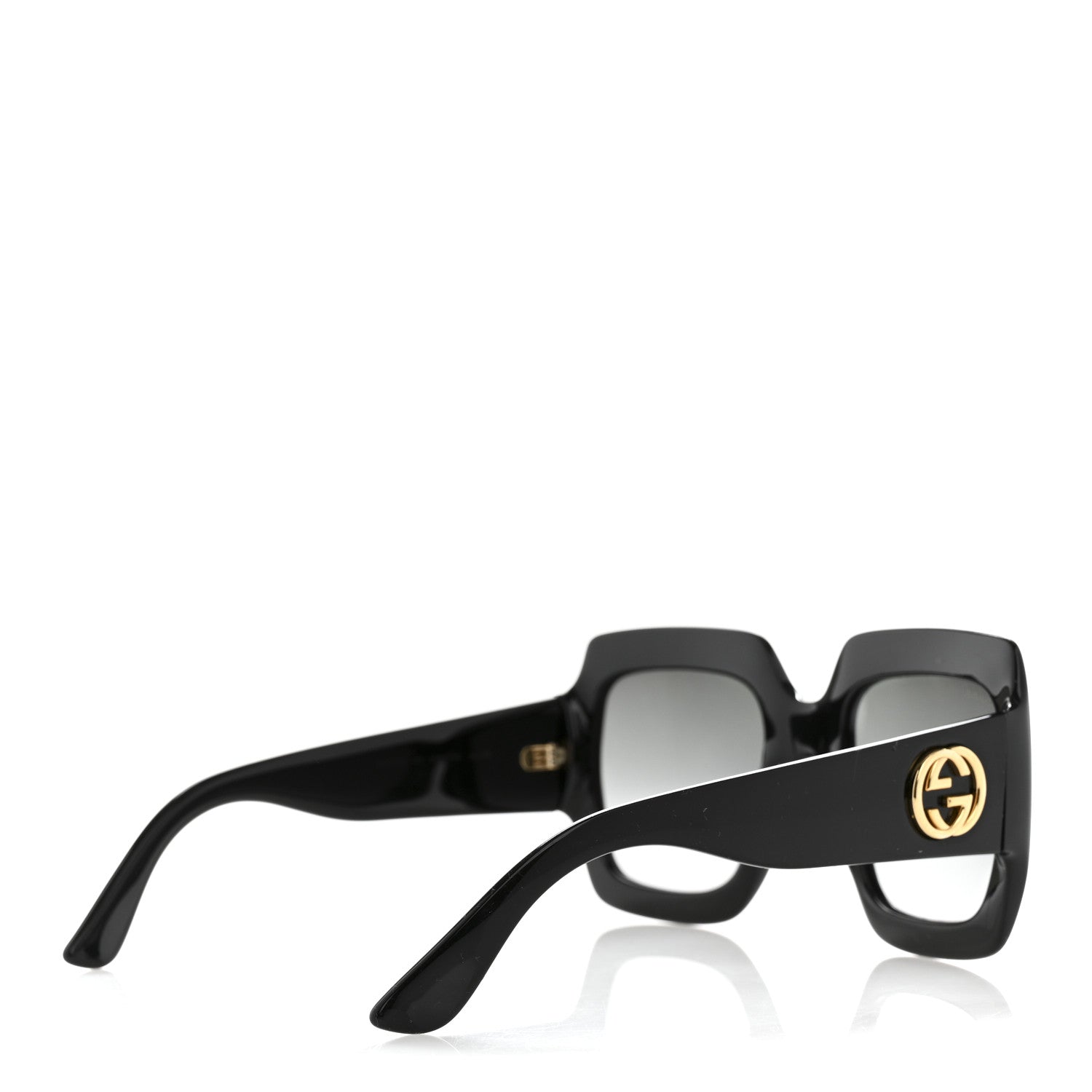 Gucci Acetate Square Frame Sunglasses GG0053S Black 4 of 8