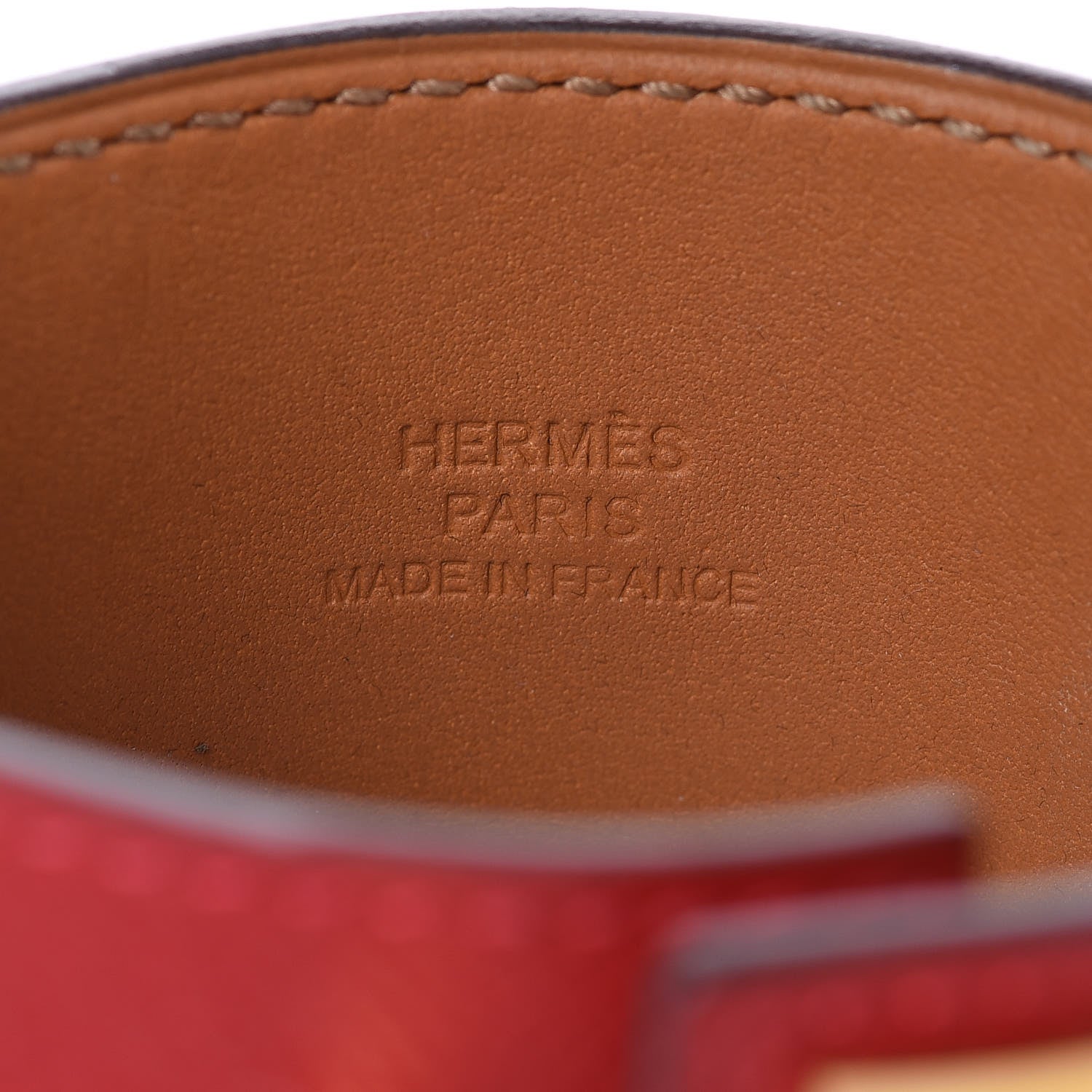 Hermes Epsom Collier de Chien CDC Bracelet S Rouge Casaque 4 of 9