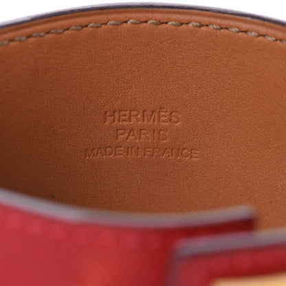 Hermes Epsom Collier de Chien CDC Bracelet S Rouge Casaque 4 of 9