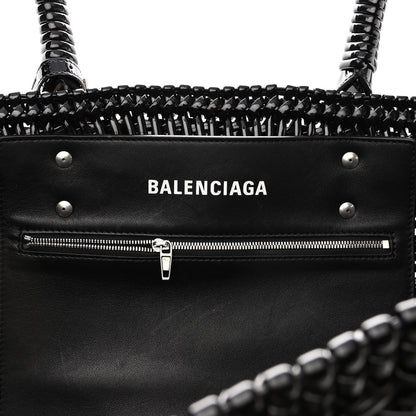Balenciaga Faux Calfskin XL Bistro Basket Black 6 of 9