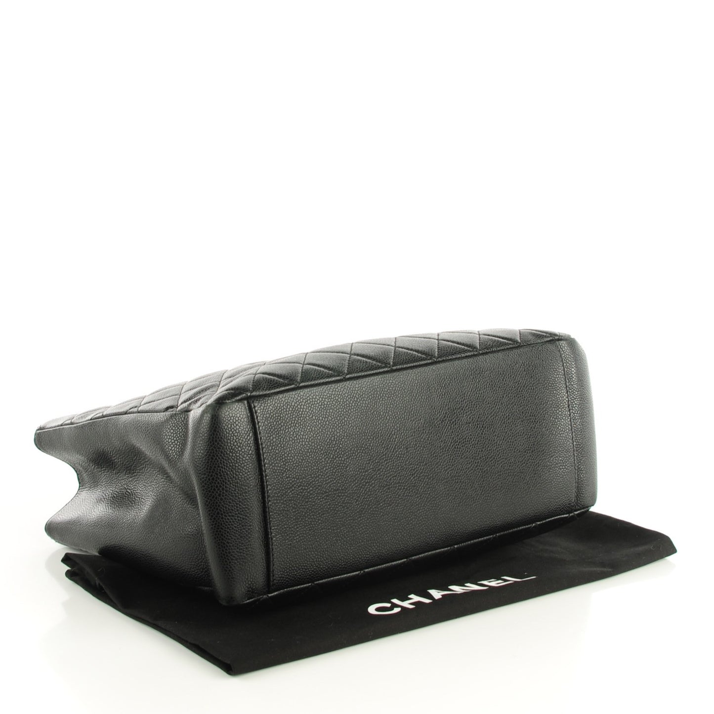 Caviar Quilted Grand Shopping Tote GST Black