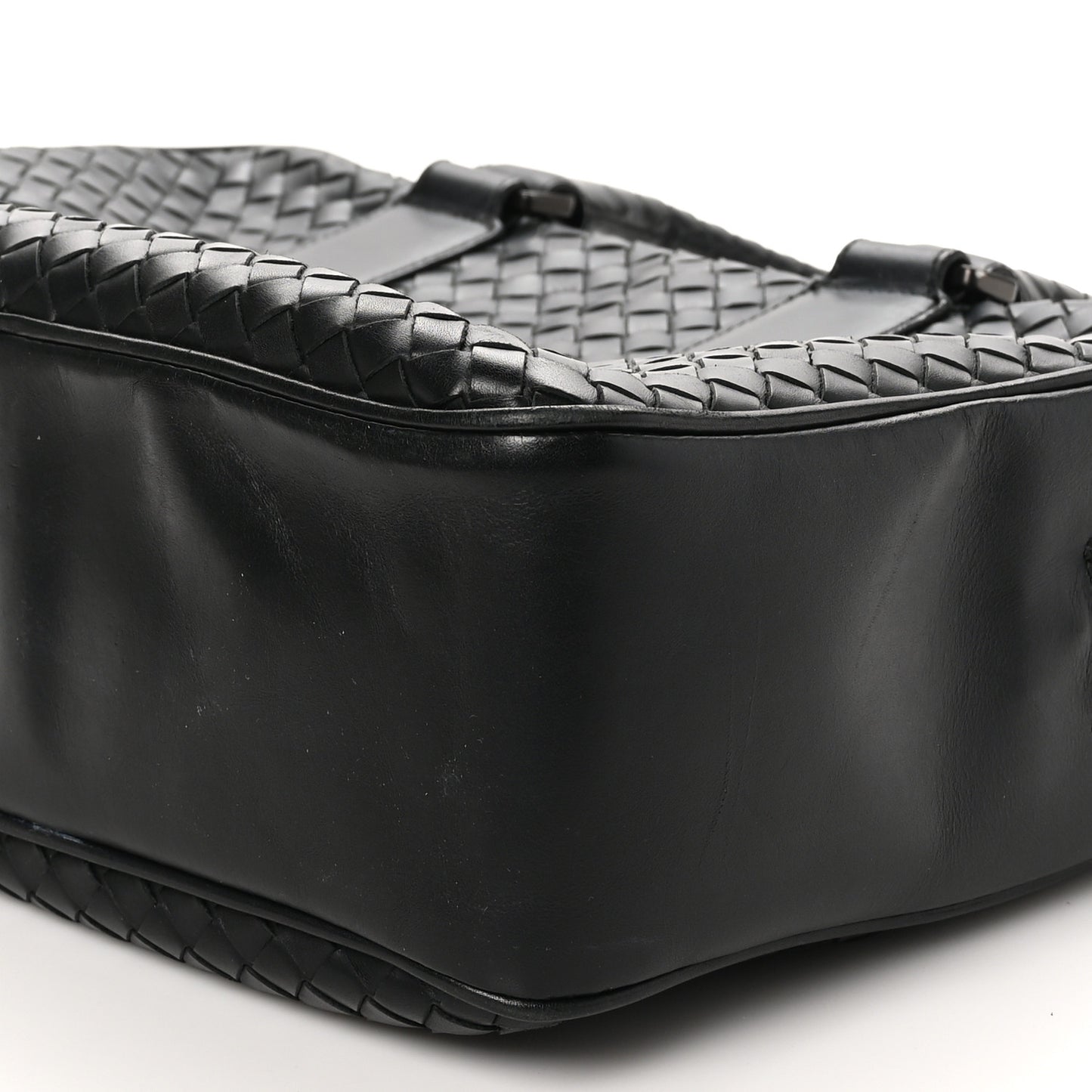 Nappa Intrecciato Briefcase Tote Black
