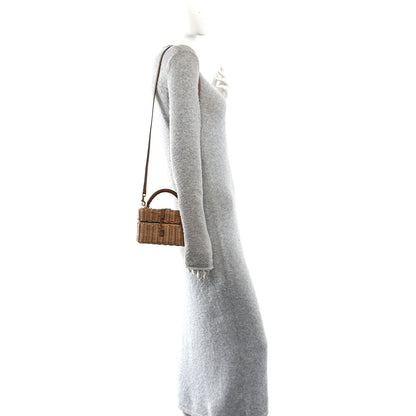 Saint Laurent Wicker Gaby Vanity Bag Natural Brick 2 of 11