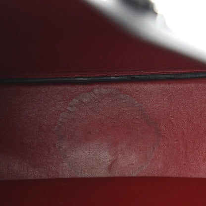 Prada Saffiano Cuir Medium Double Handle Tote Black Fuoco 9 of 11