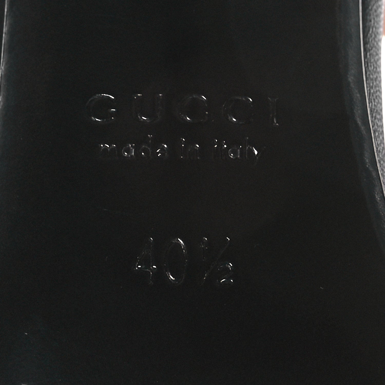 Gucci Malaga Kid Horsebit Erin 105mm Slingback Pumps 40.5 Black 6 of 8