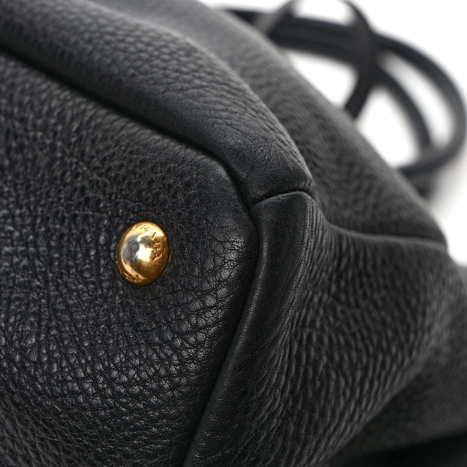 Prada Vitello Daino Tote Black 10 of 10