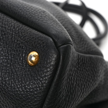 Prada Vitello Daino Tote Black 10 of 10
