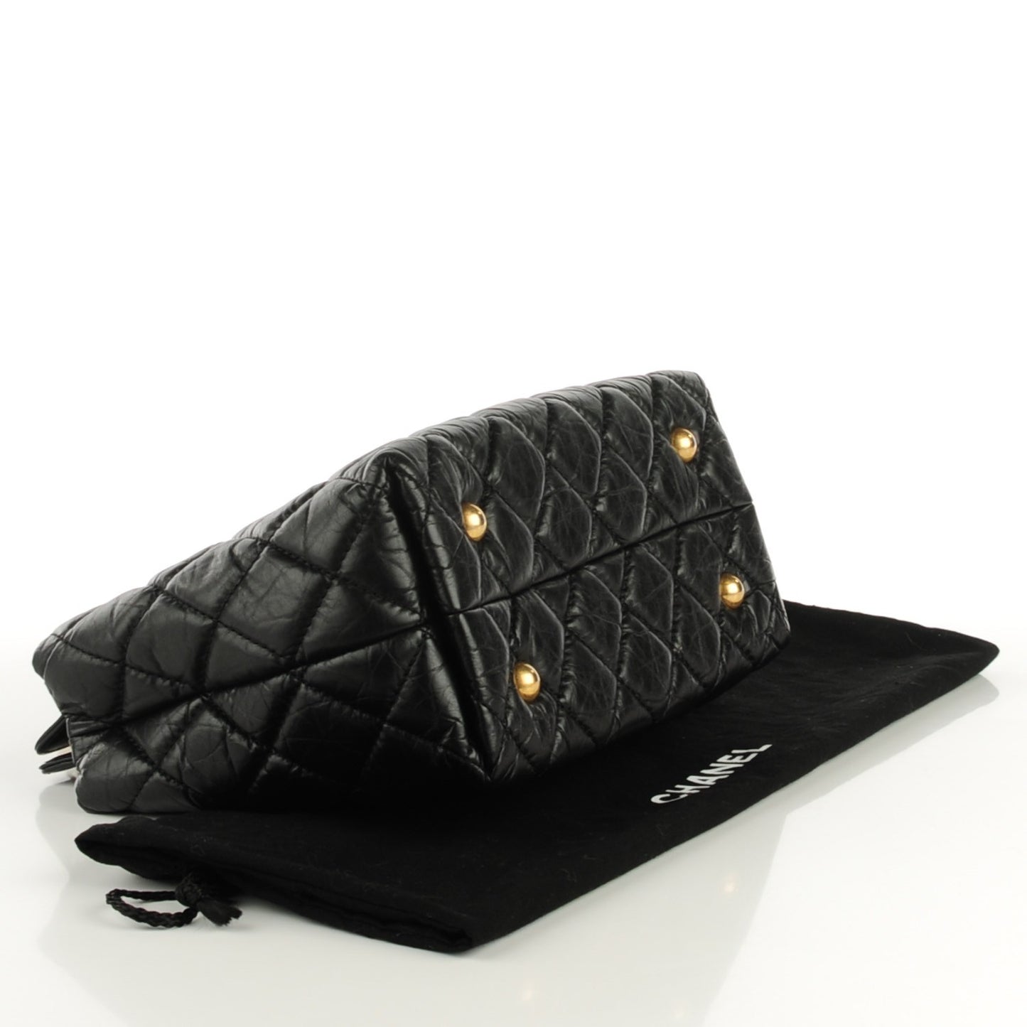 Aged Calfskin Reissue 2.55 Tote Black