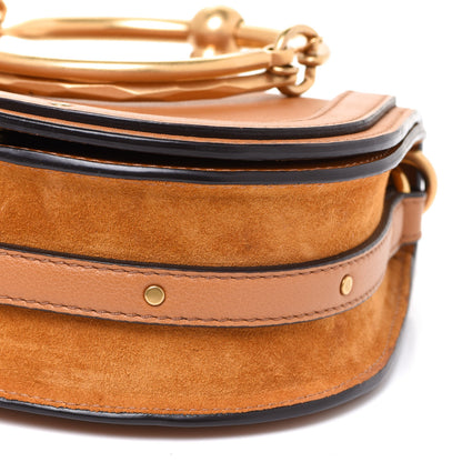 Chloe Calfskin Suede Small Nile Bracelet Bag Caramel 11 of 12