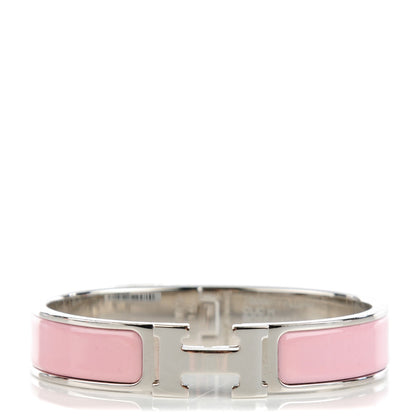 Hermes Enamel Narrow Clic Clac H Bracelet PM Rose Nacarat 2 of 10