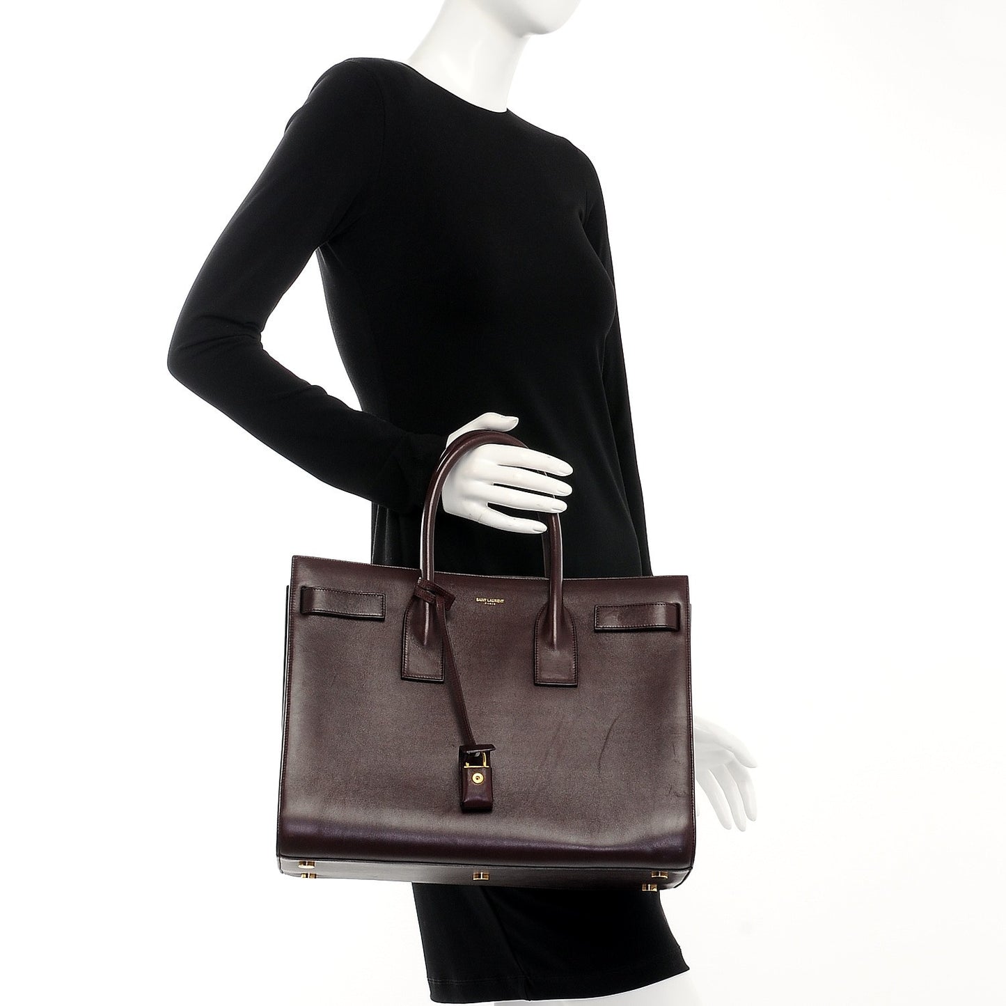 Calfskin Large Sac De Jour Carryall Amarena