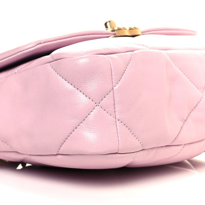 Chanel Lambskin Quilted Medium Chanel 19 Flap Light Pink 9 of 11