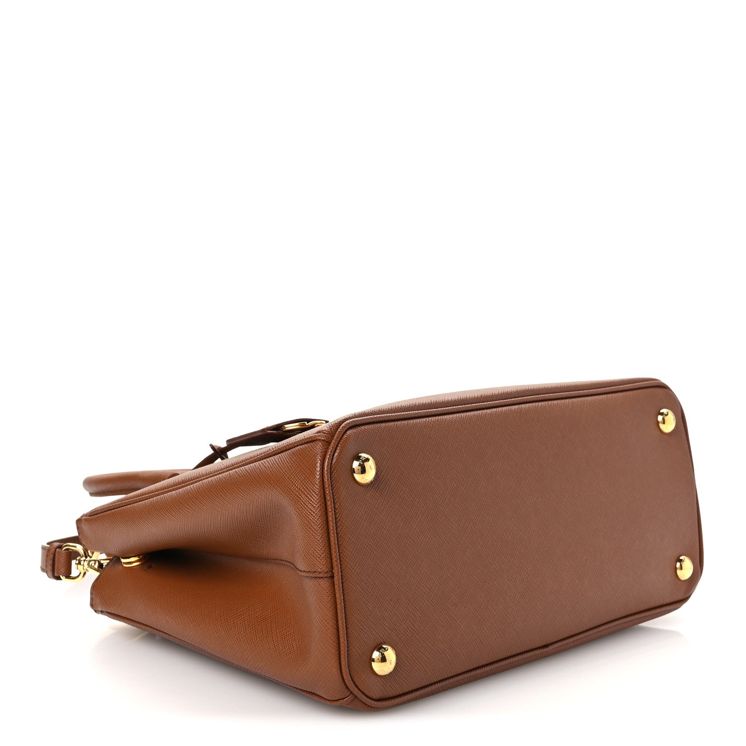 Prada Saffiano Small Galleria Double Zip Tote Caramel 4 of 12