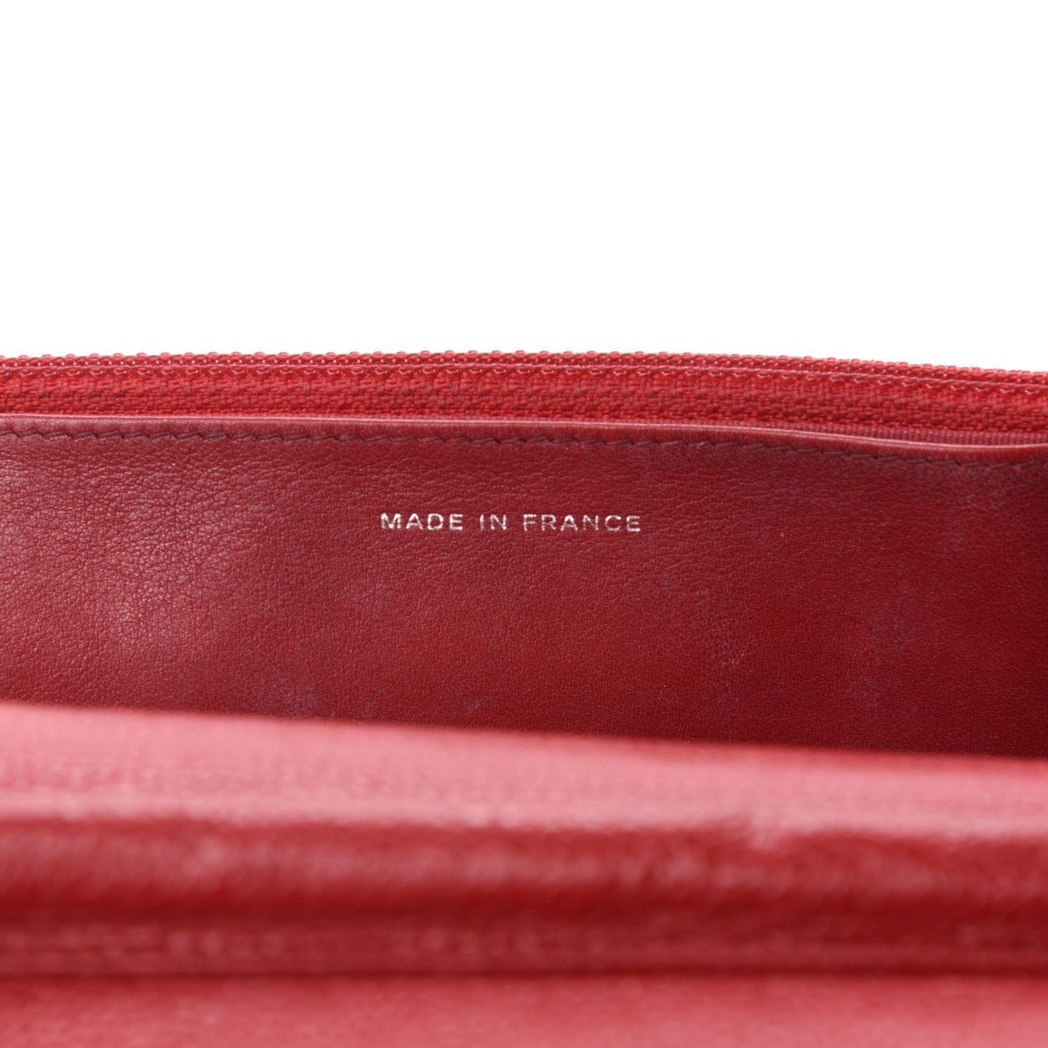 Chanel Caviar Quilted Wallet On Chain WOC Dark Red 13 of 16