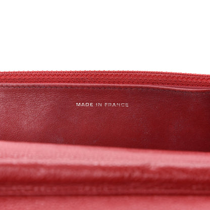 Chanel Caviar Quilted Wallet On Chain WOC Dark Red 13 of 16