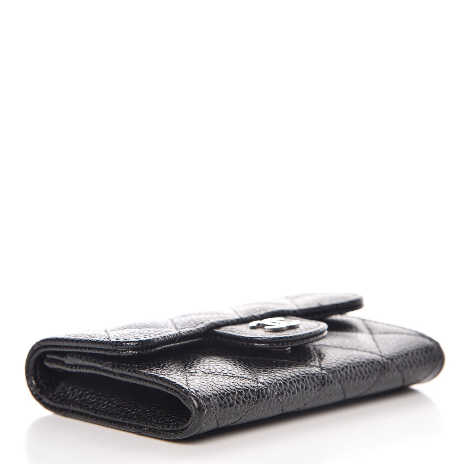 Chanel Caviar Quilted Flap Card Holder Black 4 of 11