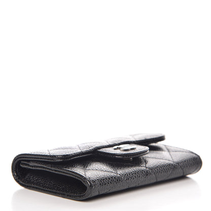 Chanel Caviar Quilted Flap Card Holder Black 4 of 11
