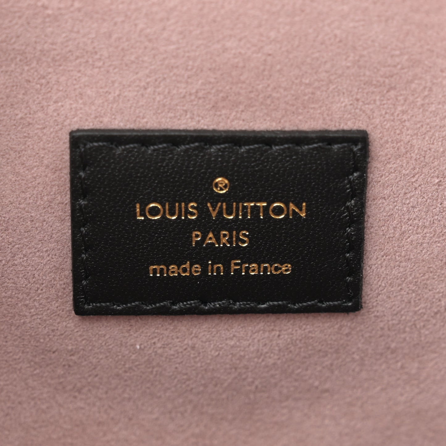 Lambskin Embossed Monogram Coussin PM Black