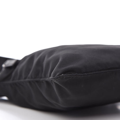Prada Nylon Flat Messenger Bag Black 6 of 10