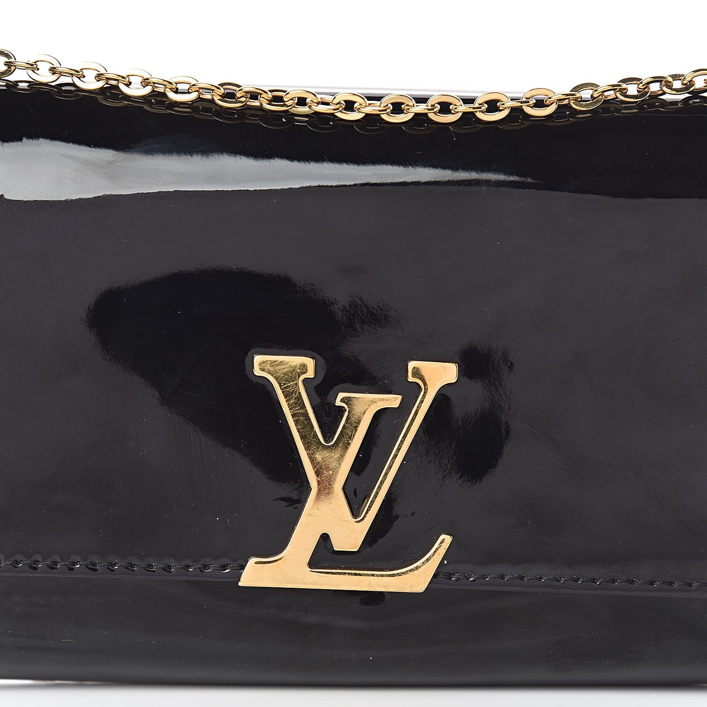 Patent Louise PM Chain Clutch Black